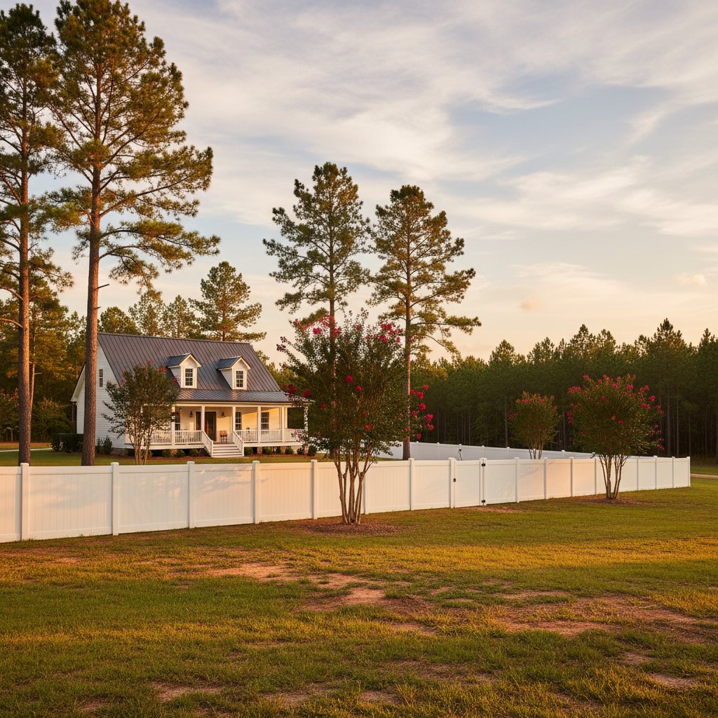 Vinyl Fence in Pineville, LA - Image 2